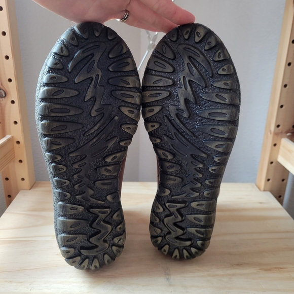 NWOT Italia 1041 Kiki Mid Brown Distressed Leather Boots 37 - Picture 8 of 11